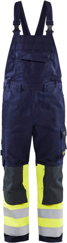 Thumbnail - Multinorm Arbeits-Overall 2607 - Marine/Neongelb 56C