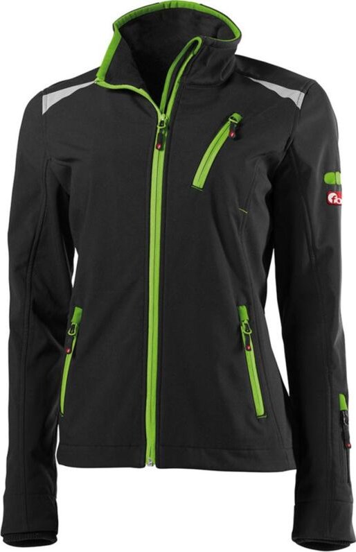 Damen Jacke 24, schw./limegreen, Gr. xxl - Fortis