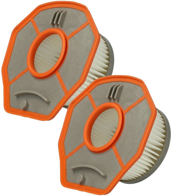 2x Faltenfilter kompatibel mit Kärcher hv 1/1 Bp Cs Staubsauger - Filter, Patronenfilter, Papier / Kunststoff, orange we...