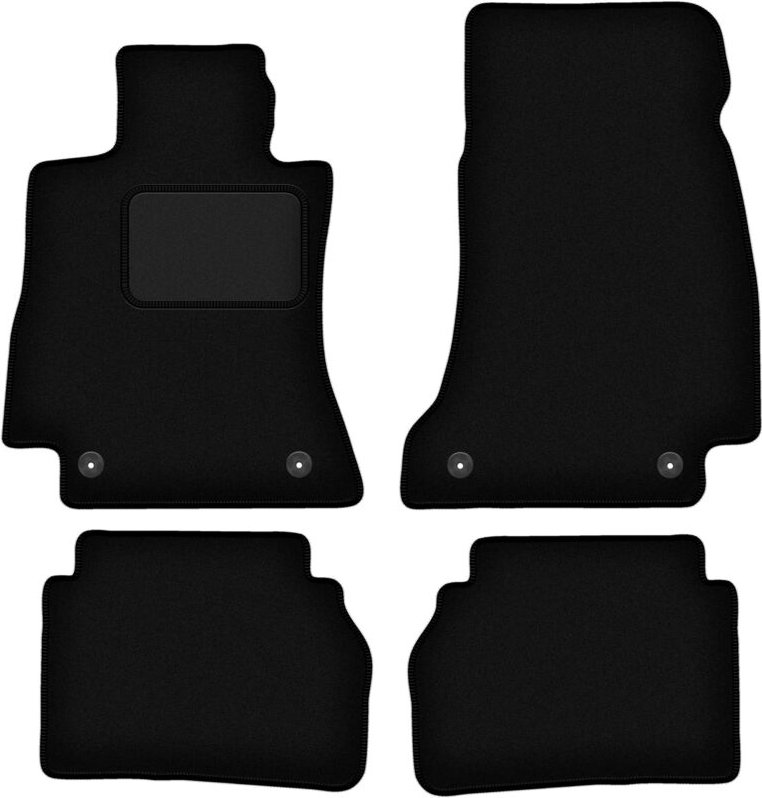 Schwarze Veloursmatten für: Mercedes CLS C257 Limousine (2018-)