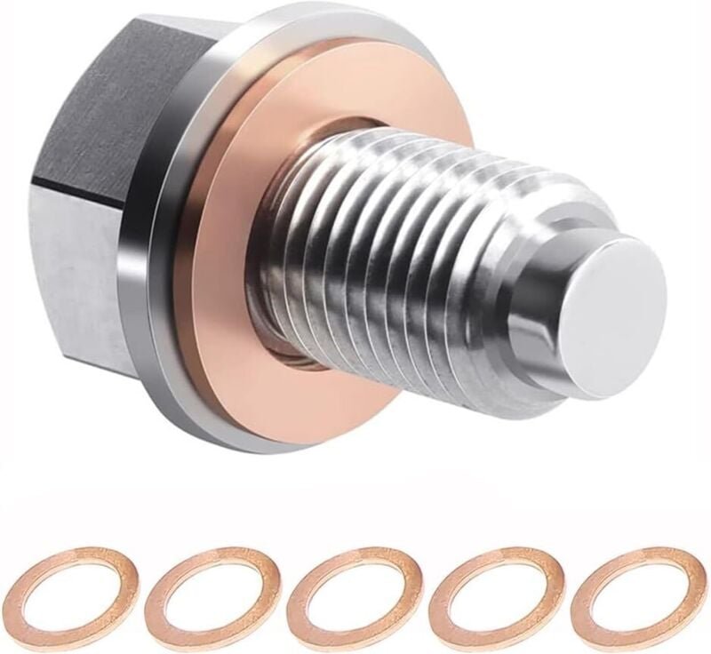 CCYKXA Adunsiaoto Motorölwannen-Ablassschraube, magnetische Ölablassschraube, magnetische Ölwannen-Ablassmutter, Autozub...