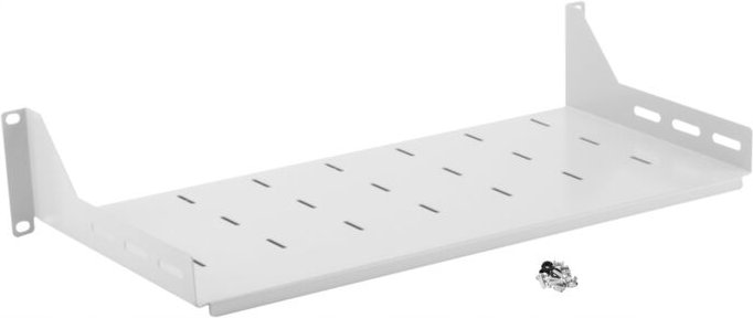 Fester Fachboden 2HE-19"" (22-0090) 220 mm RAL 7035 1mm, 2022