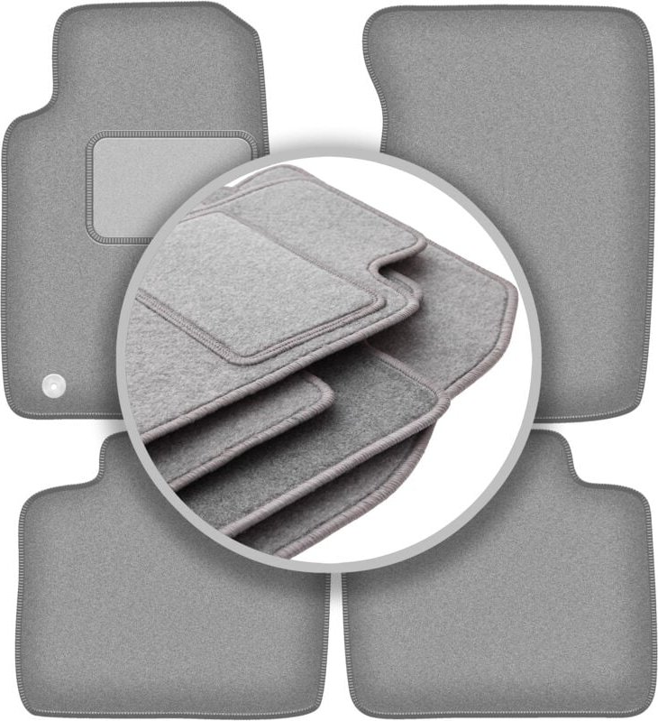 Graue Autofußmatten für: Opel Omega A Limousine, Kombi (1986-1994)