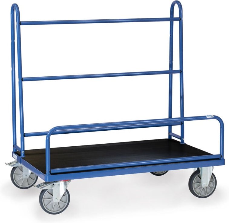 Fetra Plattenwagen mit festen Rohrbügeln 1270x535 mm Ladefläche mit Riefengummi