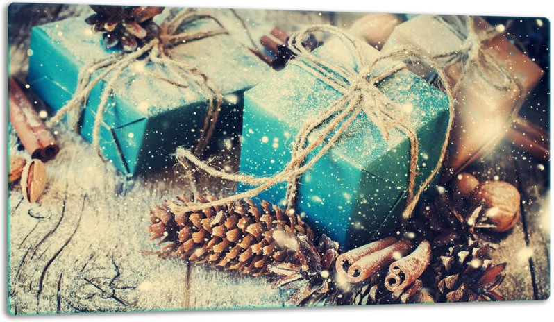 Glasschild Schneidebrett 52x30 Gegenk