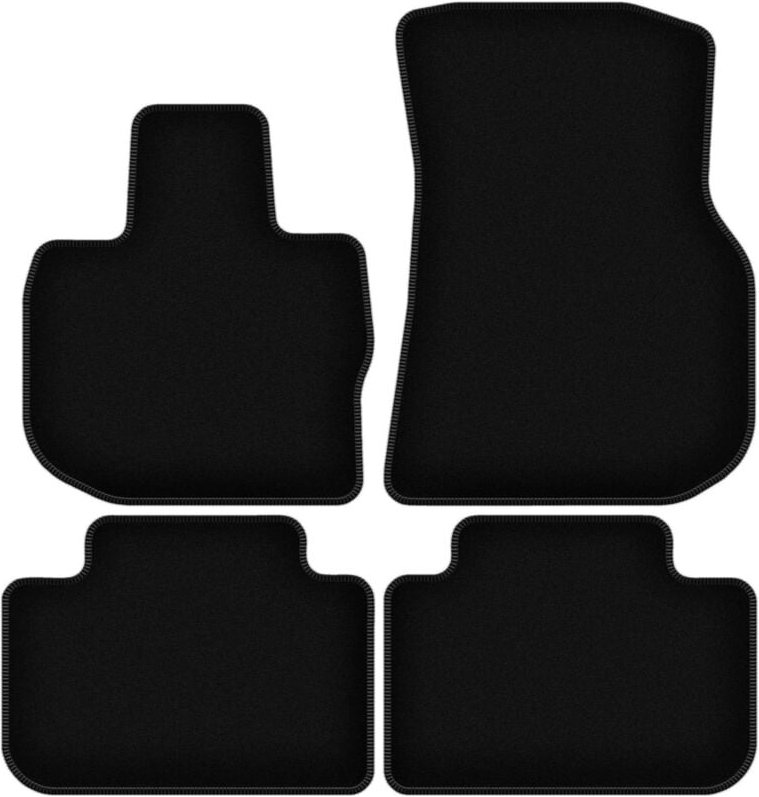 BASIC schwarze Veloursmatten für: BMW X3 G01 SUV (2017-)