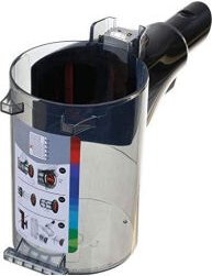 Schwarzer Tank ohne Filter für Bosch Staubsauger 12037880