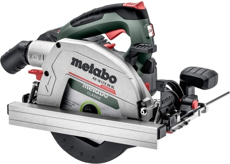 Metabo - Akku-Handkreissäge ks 18 ltx 66 bl mit 2x 8,0 Ah Akkus+ Lader in x 340