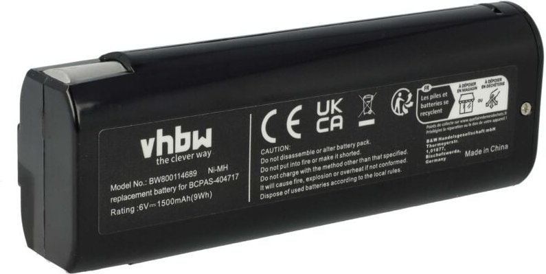 Thumbnail - vhbw Akku kompatibel mit Paslode Impulse IMCT, IM325/80 CTQ, IM250S, IM250-F1611, IM-350 Werkzeug (1500 mAh, NiMH, 6 V)