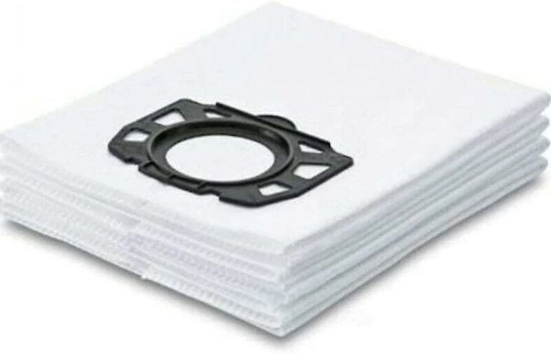 Staubsauger-Zubehör, 6er-Pack Ersatzfilterbeutel für Karcher Mv4 Mv5 Mv6 Wd4 Wd5 Wd6, kompatibel mit Karcher Wd4000 bis ...