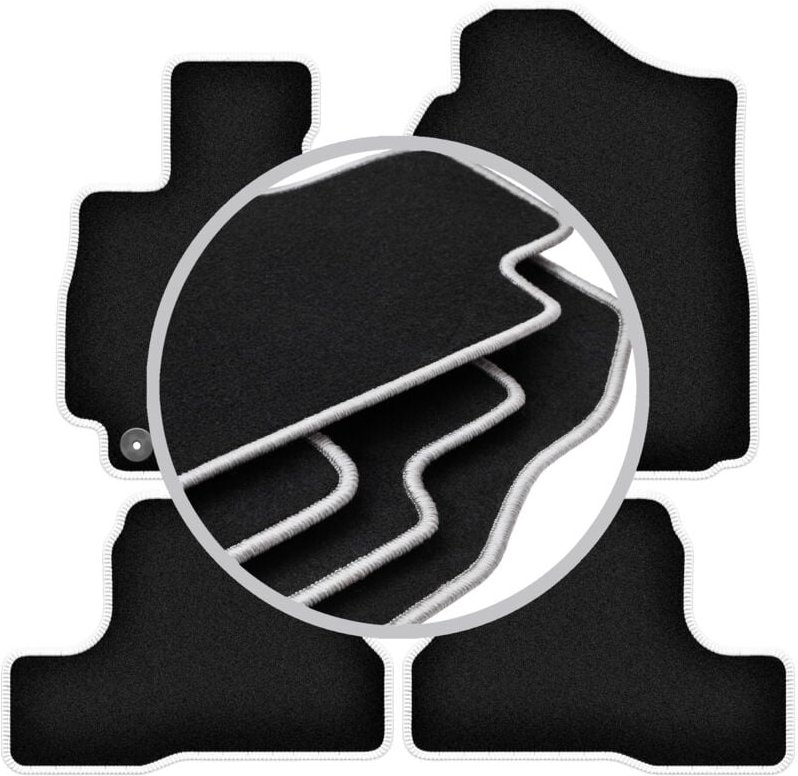 CARLUX-SILVER Autofußmatten für: Suzuki Jimny II Offroad (2018-)