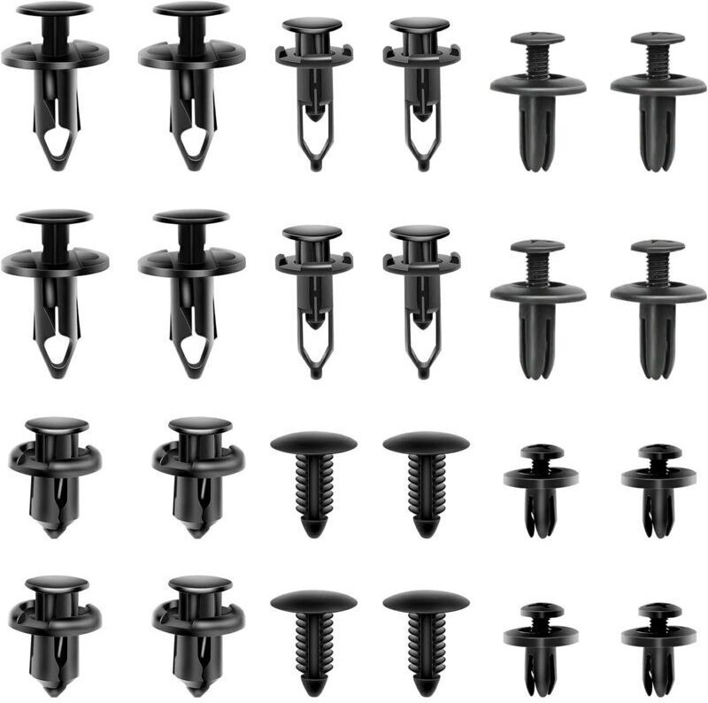 190 Stück Autoclips, Nietclips aus Kunststoff für die Autoreparatur, Nietenbefestigungen aus Kunststoff, Nietclips aus K...