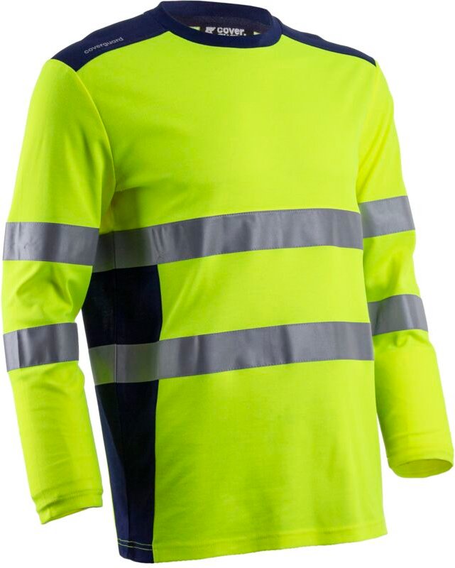 Arbeits-T-Shirt mit langen Ärmeln, Hochsichtbarkeit RIKKA – Neon Gelb 3XL – 60/62