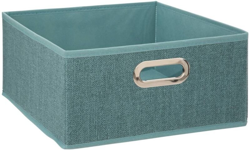 5five Simply Smart - Velourskorb 31x15cm mix n modul petrolblau meliert - 5five