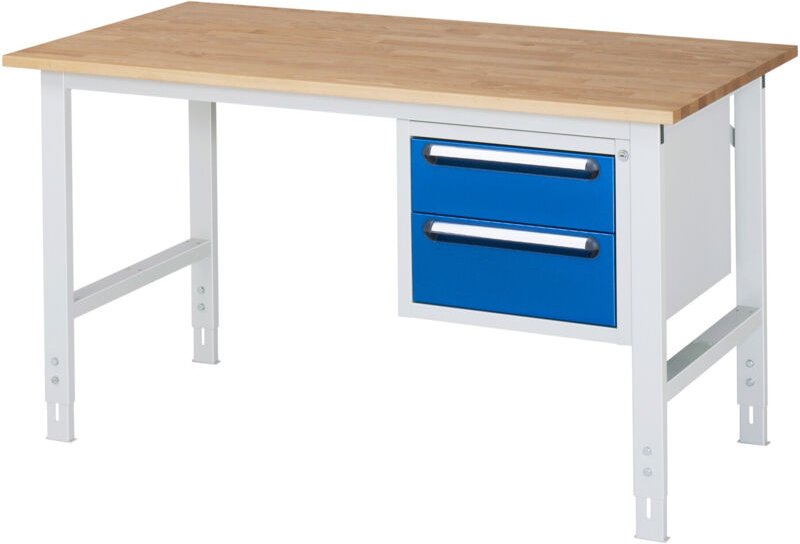 Rau Arbeitstisch Tom höhenverstellbar KM03, B1500xT800xH760-1080mm, B-Platte-25mm