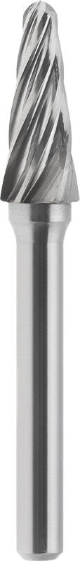 Fervi - HM-Rotationsfeile konisch abgerundete Spitze Aluminium 10x25mm Schaft 6