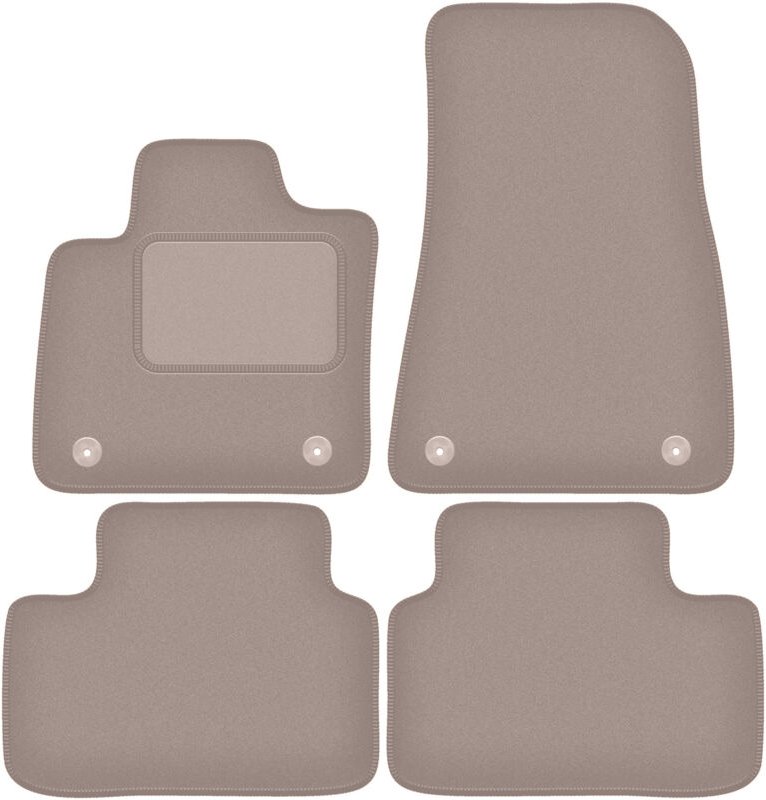 Beige Velours-Fußmatten für: Volvo XC40 Electric Crossover (2020-)