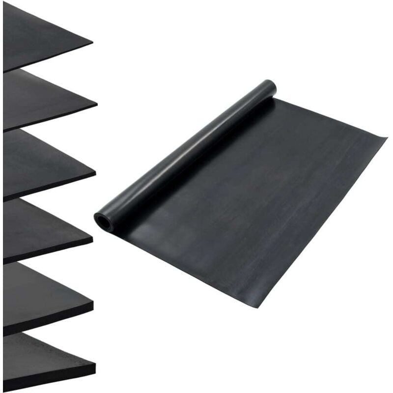 Bodenmatte Rutschfest Gummi 1,2x2 m 3 mm Glatt Vidaxl