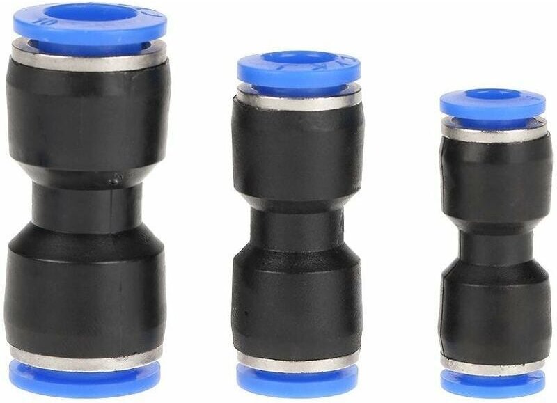 PVC-Abflussverschraubung, 30 Stück, gerade pneumatische Verschraubungen, 10 mm, 8 mm, 6 mm, Push-Rohrverschraubungen, pn...