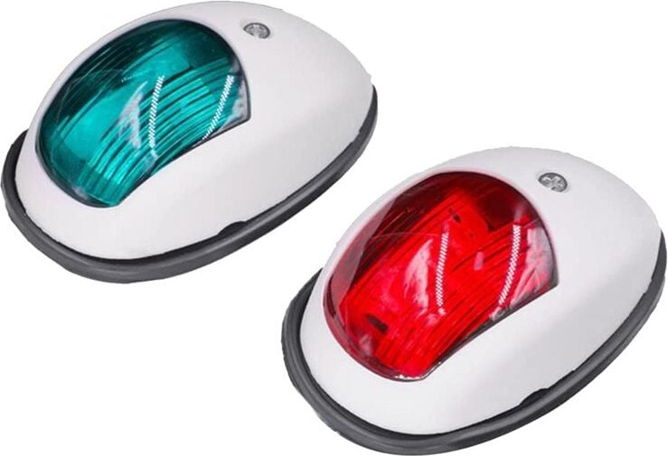Tlily - Navigationslicht led Boot Seitensignal Warnung Yacht Weiß