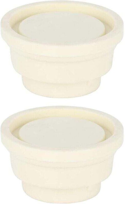 Ymyny - UlisemPool-Leiterpuffer, 2er-Pack, Leiterspitzen für eingelassene Pools, weißes Gummipuffer-Set für Schwimmbadle...