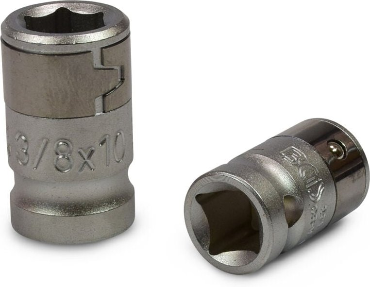 Bgs Technic - Bit-Adapter mit Haltekugel Innenvierkant 10 mm (3/8') Innensechskant 10 mm (3/8')
