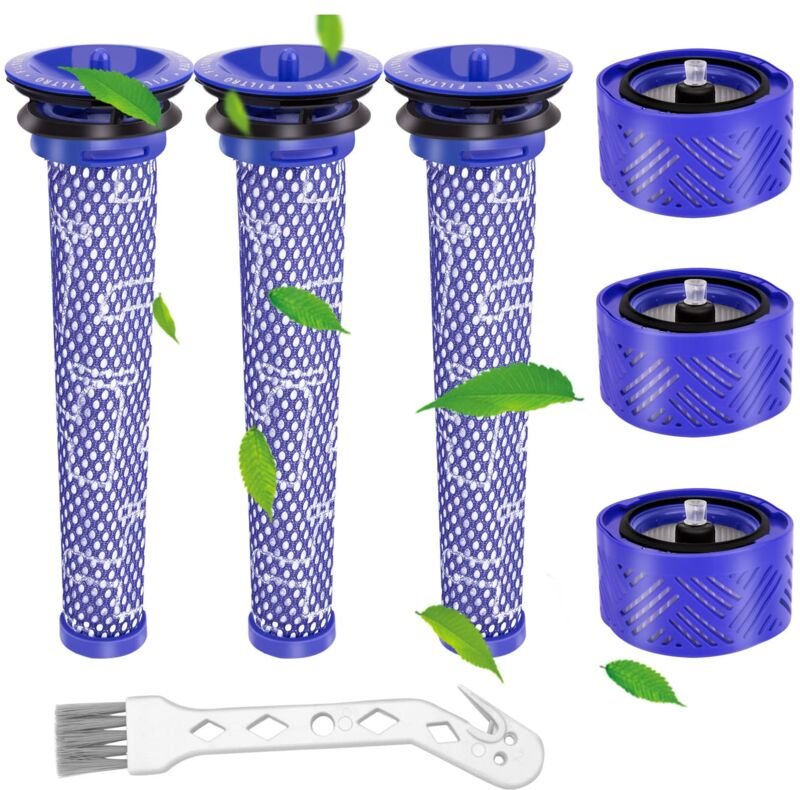 Filter für Dyson, Ersatz-Staubsaugerfilter für Dyson V6, V6 Motorhead, V6 Absolute und V6 Animal, 3 Stück Post-HEPA-Filt...