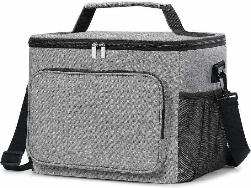 10 l isolierte Lunchtasche für Damen und Herren, kleine, weiche, isolierte, faltbare Kühl-Lunchtasche, Mahlzeitentasche,...