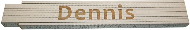 Zollstock Dennis 2 m weiß Zollstock