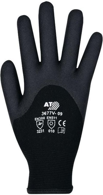 Winter Strickhandschuh 3677V, Gr. 9 schwarz - Asatex