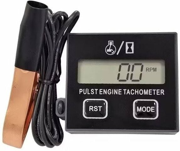 Induktiver Drehzahlmesser, 2-Takt-Digital-Drehzahlmesser, induktiver digitaler Drehzahlmesser für Kettensägen, Rasenmähe...