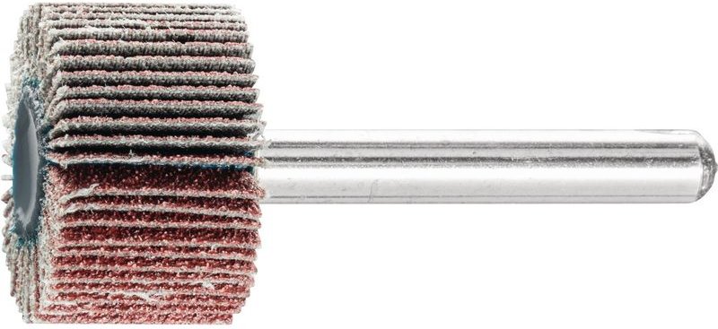 Fächerschleifer Ø60xH30mm K.80 Korund Schaft-D.6mm Pferd