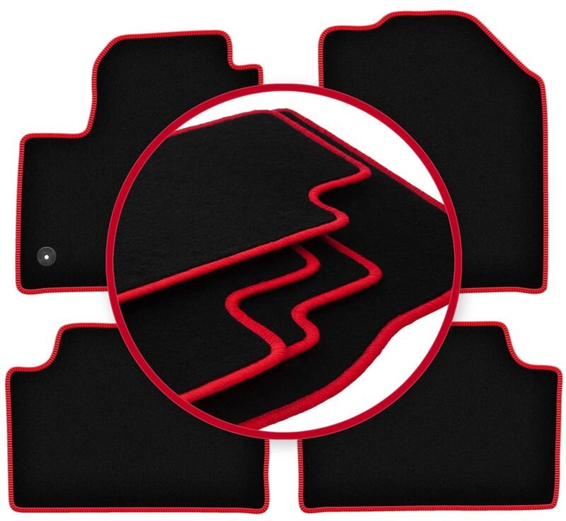 CARLUX-RED Autofußmatten für: Kia e-Soul II / Soul EV Fließheck (2020-)