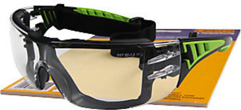 Leipold Doehle Green Vision 26792SB Schutzbrille Schwarz, Grün