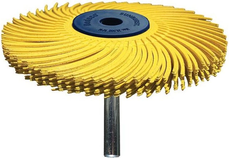 RadialschleifSchaftbürsteØ 76x6,4mm A220 rotbraun Typ tc, S6x40mm - Tyrolit