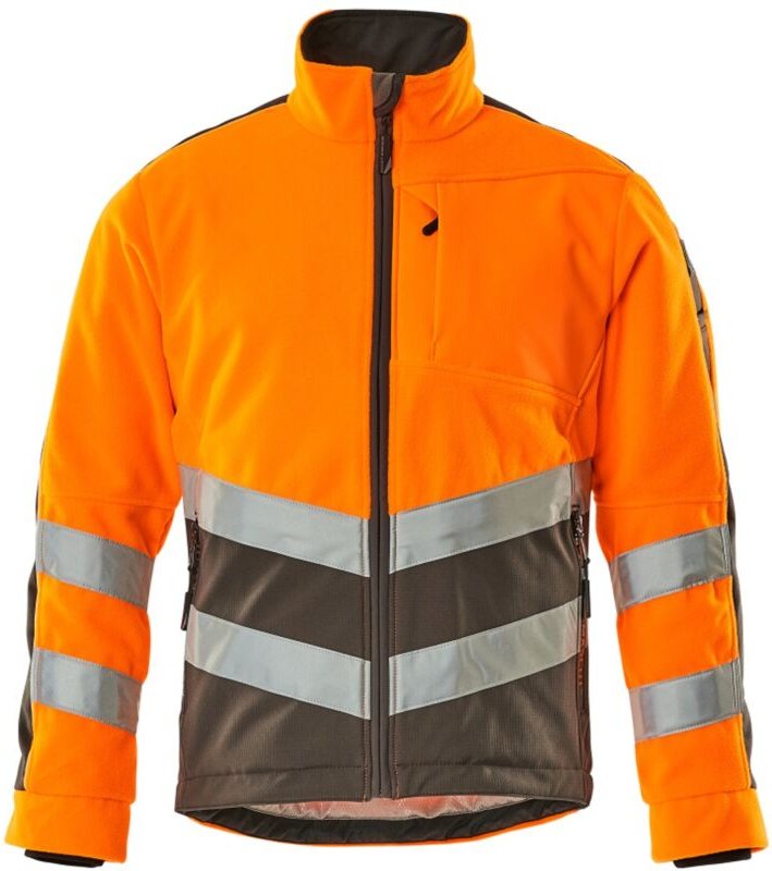 Thumbnail - Warnschutz-Fleecejacke Sheffield 15503-259 Gr. xl hi-vis orange/dunkelanthrazit - Mascot