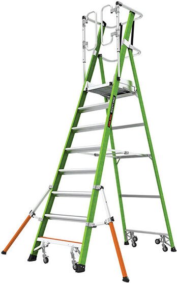 Matisère - Elektrikerleiter 8 Sprossen - Erreichbare Höhe 4.30m - LIG-19708