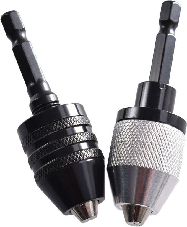 Thumbnail - 2-teiliges Schnellspannbohrfutter, Sechskant-Schnellspannbohrfutter, Schnellwechsel-Adapter, Konverter, Klemmung 0,3–6,5...