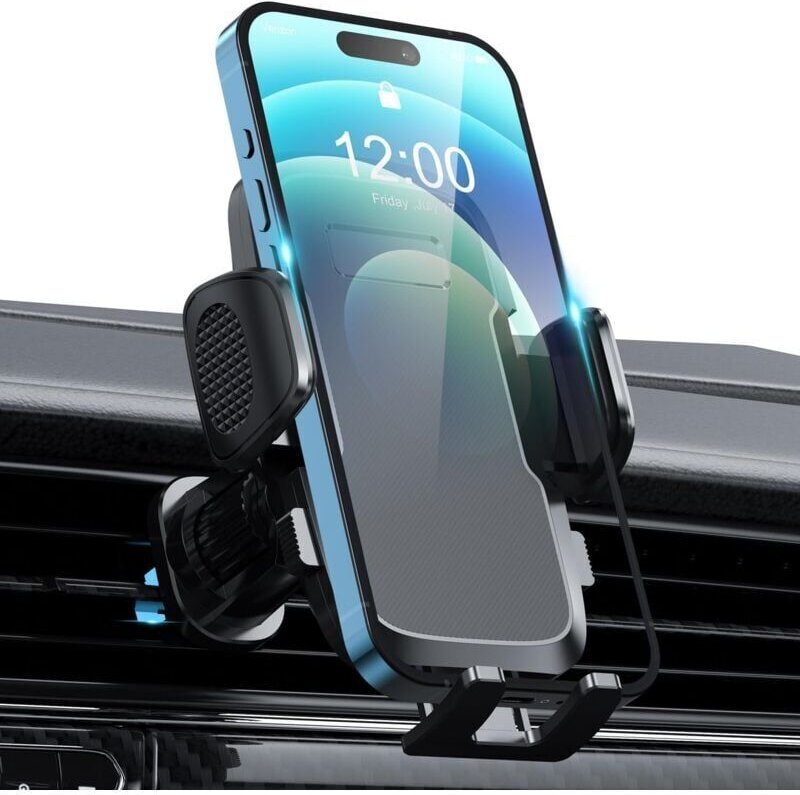 Thumbnail - SNQ - Auto-Telefonhalterung für Lüftungsschlitze, 360° drehbar, Auto-Telefonhalterung mit Ein-Knopf-Entriegelung, kompat...