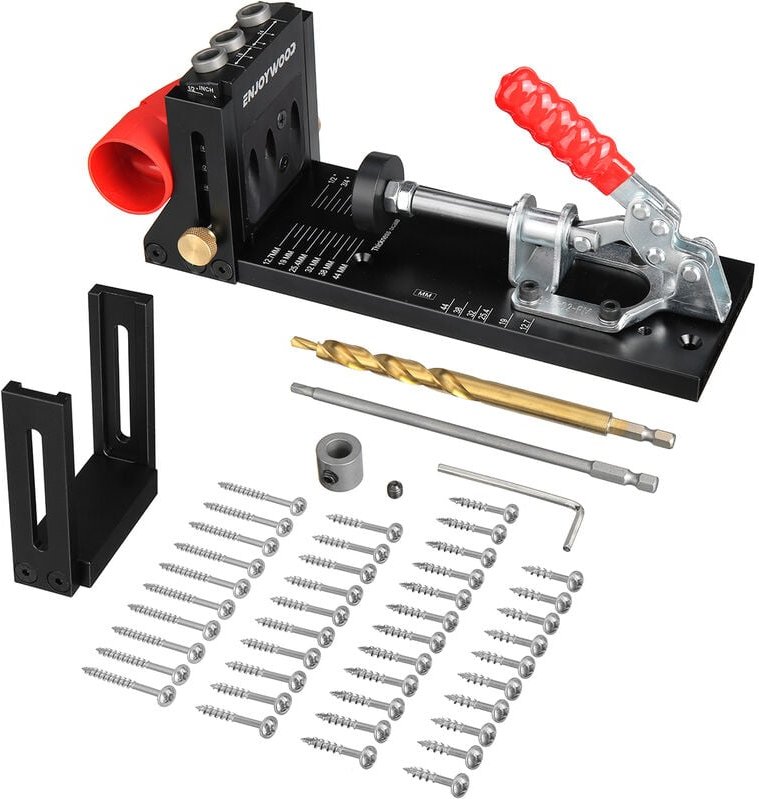 Insma - enjoywood XK4 6 stücke Schrägbohrlehre 9,5 mm 12-42 mm Fantablau