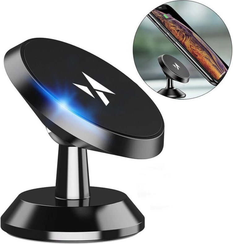 360 magnetische Autotelefonhalterung für das Armaturenbrett, Schwarz