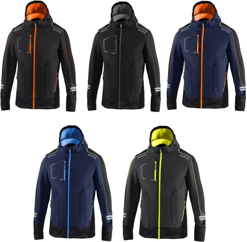 02412GSGF3 Softshell-Arbeitsjacke York Grau/Gelb xl - Sparco