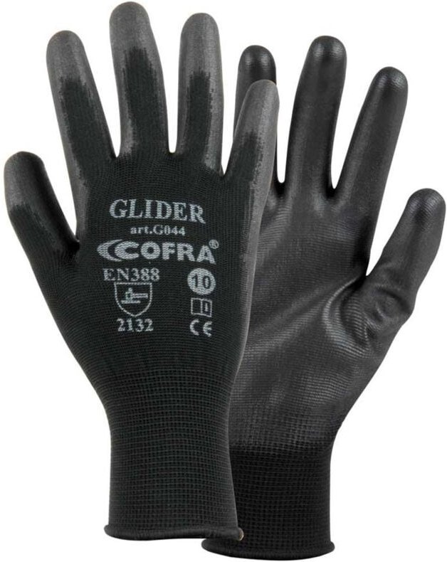 Arbeitshandschuhe aus Polyurethan schwarz s (xs)