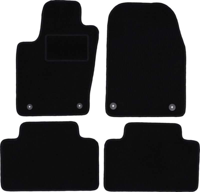 Schwarze Velours-Fußmatten für: Dodge Durango III FL SUV (2013-2020)