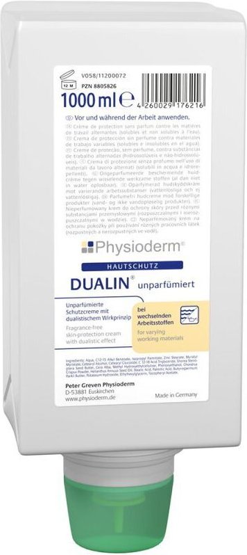 Hautschutzcreme GREVEN Dualin unparfümiert 1-L-Varioflasche