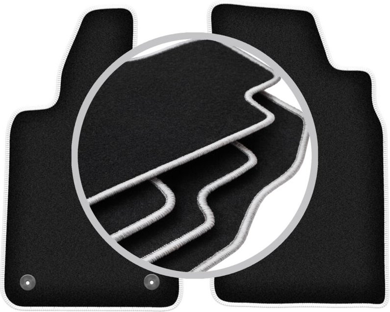 CARLUX-SILVER Automatten für: Fiat Barchetta Coupé, Cabrio (1995-2005)