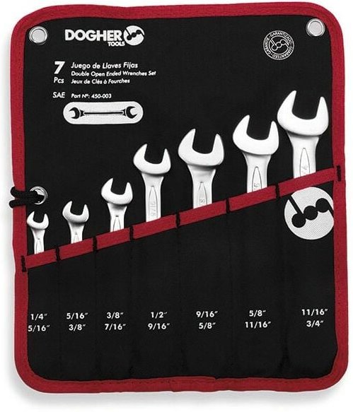 Tasche mit 7 offenen Doppelschlüsseln, sae Dogher 450-003