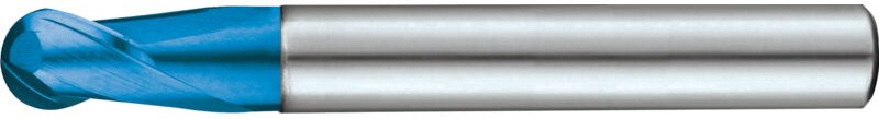 Radiusfräser kurz wn vhm TiALN Schaft ha 30Grad Z2 0,5mm Format
