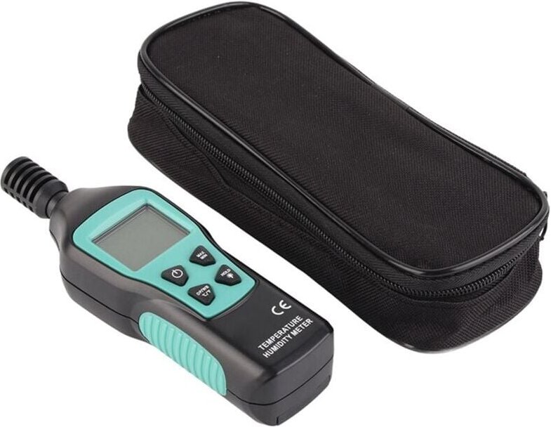 Digitales Hygrometer, Temperatur- und Feuchtigkeitsmessgerät mit LCD-Anzeige und Hintergrundbeleuchtung, Datenspeicherun...