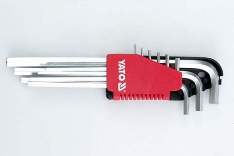 Inbusschlüsselsatz 9-Teilig 1,5-10mm Lang - Yt-0501